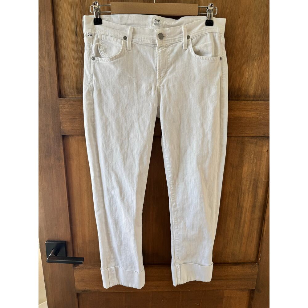 Citizens of Humanity Dani‎ Cropped Straight Leg Jeans Women's Size 28 White